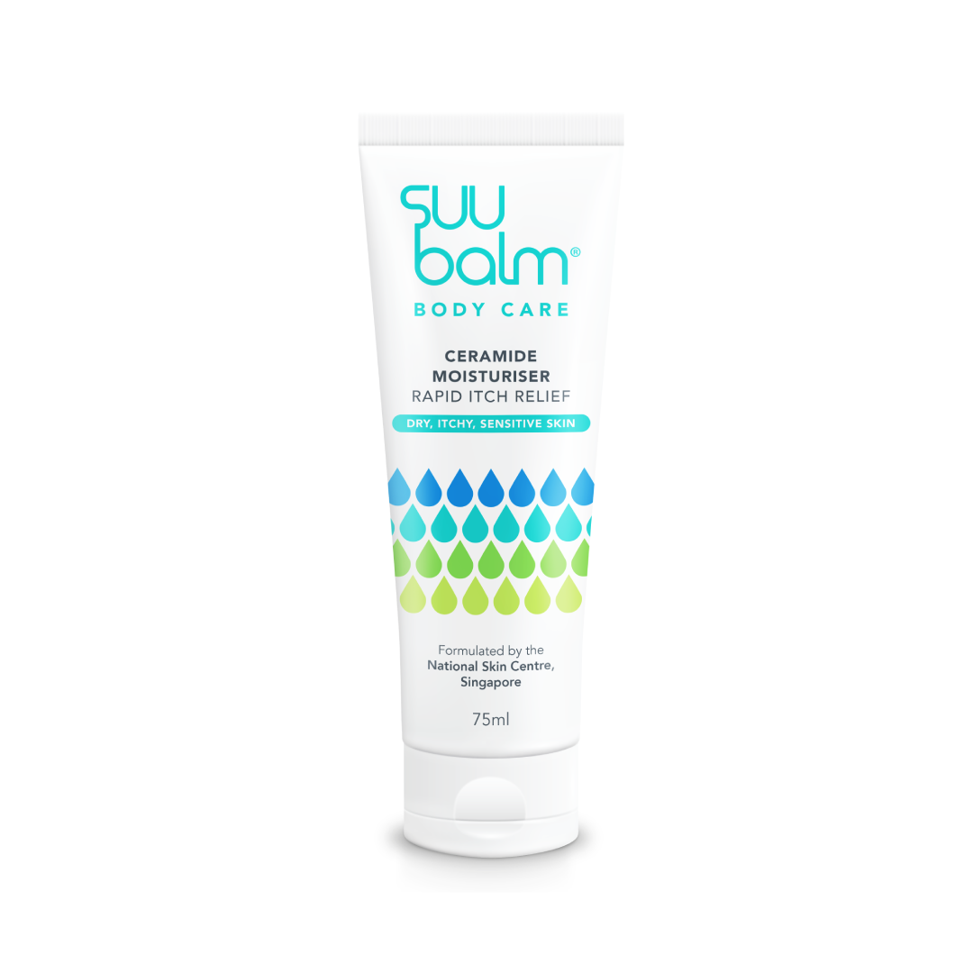Suu Balm Body Care Ceramide Moisturiser Rapid Itch Relief 75ml
