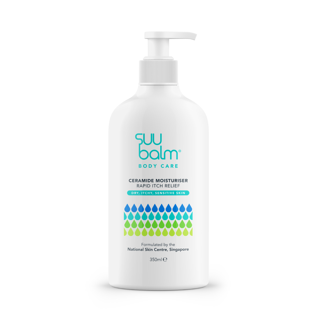 Suu Balm Body Care Ceramide Moisturiser Rapid Itch Relief 350ml