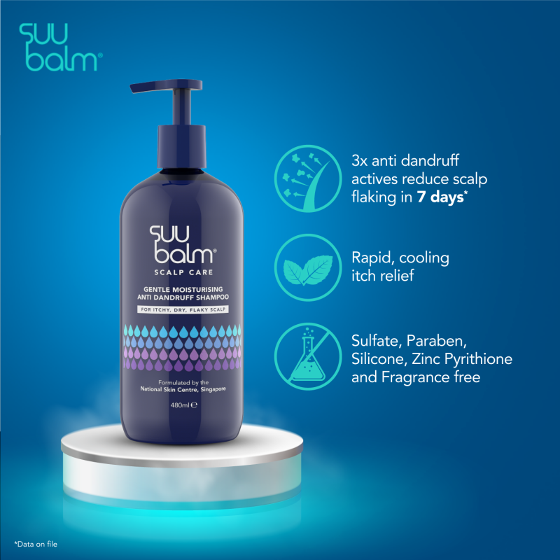 Suu Balm Gentle Moisturising Anti Dandruff Shampoo