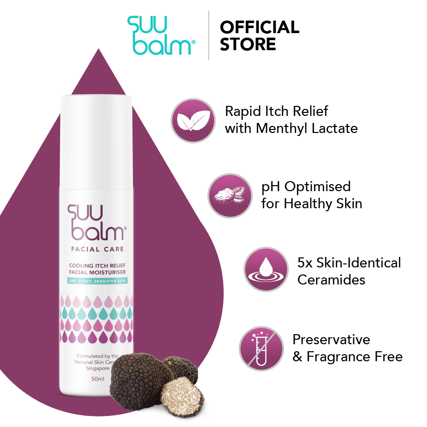 Suu Balm Cooling Itch Relief Facial Moisturiser (50ml)