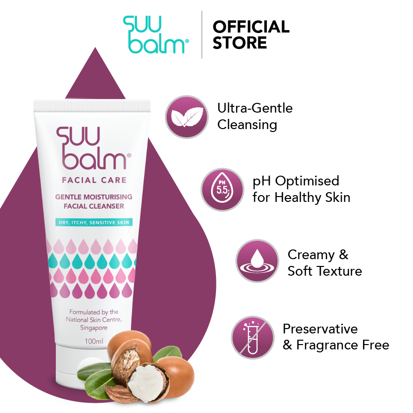 Suu Balm Gentle Moisturising Facial Cleanser