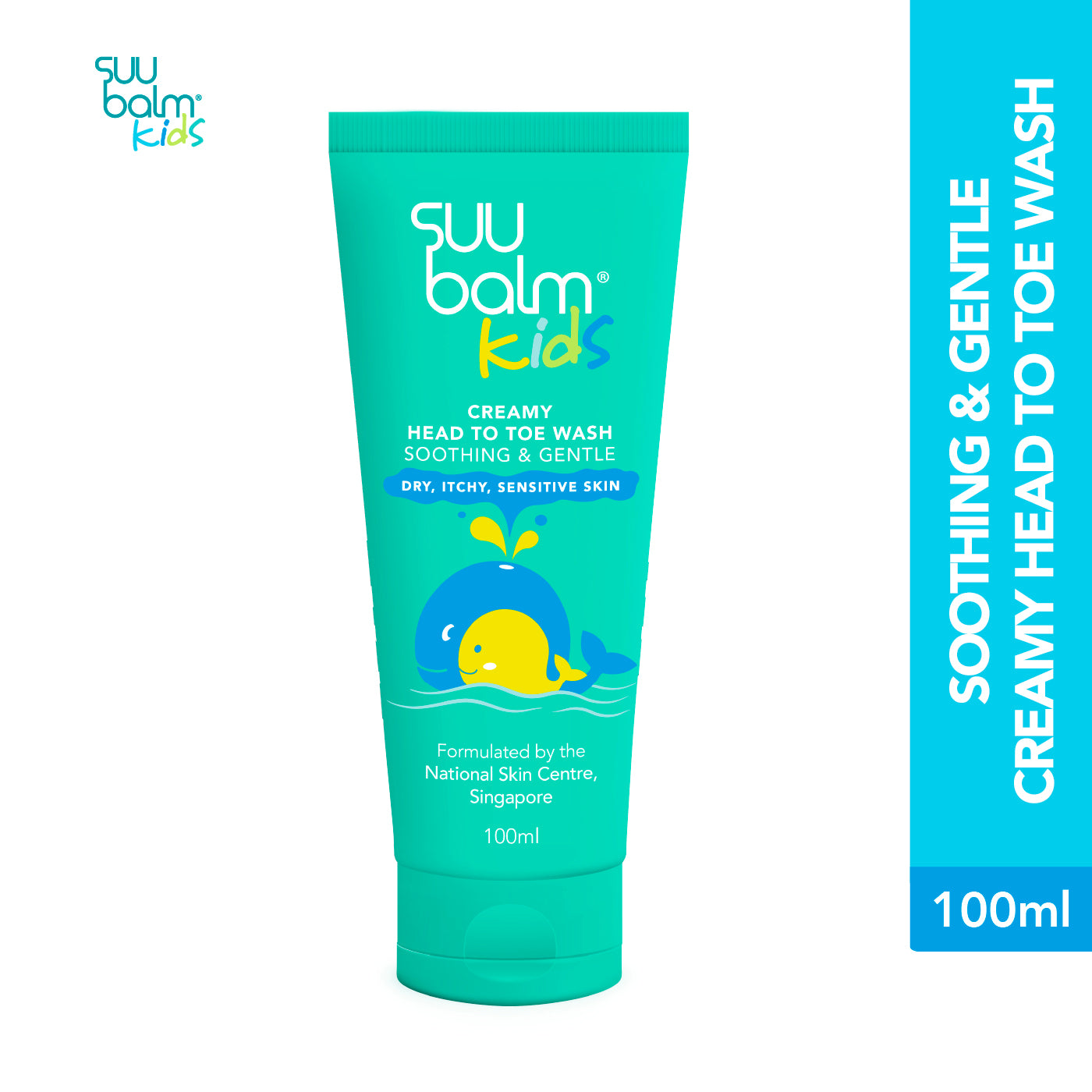 Suu Balm Kids Pembersih Krim Lembut & Menenangkan dari Kepala hingga Kaki 100ml