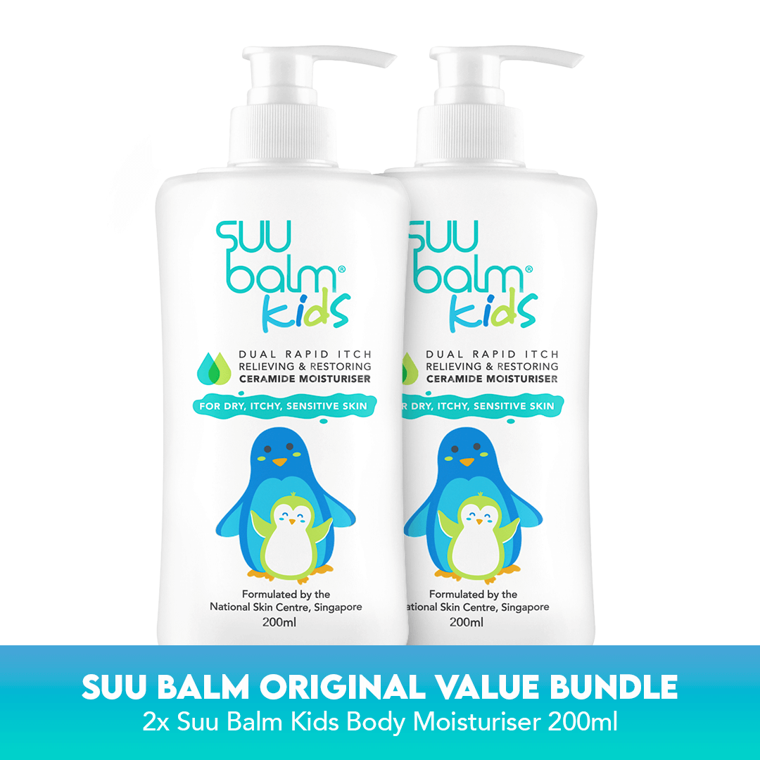 Product Image - Suu Balm™ Kids Dual Rapid Itch Relieving & Restoring Ceramide Moisturiser Value Bundle (2x 200ml)