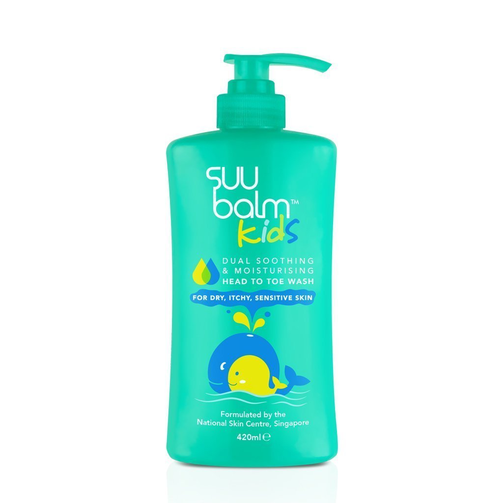 Product Image Front - Suu Balm™ Kids Dual Soothing & Moisturising Head-to-Toe Wash (210ml)
