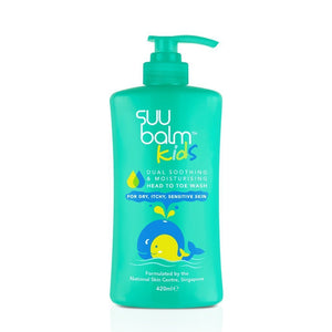 Depan Imej Produk - Suu Balm™ Kanak-kanak Dwi Menenangkan & Melembapkan Pencuci Kepala ke Kaki (210ml)