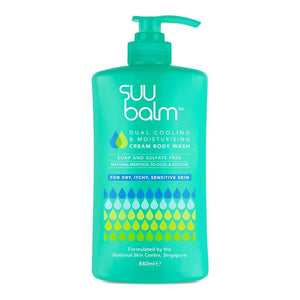 Depan Imej Produk - Suu Balm™ Penyejukan Dwi & Basuh Badan Krim Pelembap (840ml)