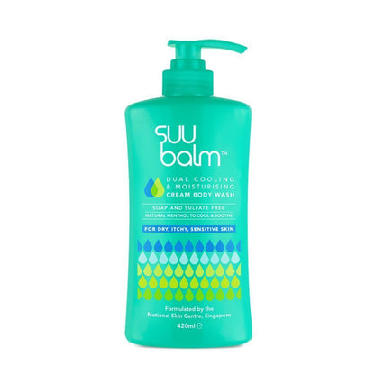 产品正面图 - Suu Balm™ 双效清凉保湿霜沐浴露（420 毫升）